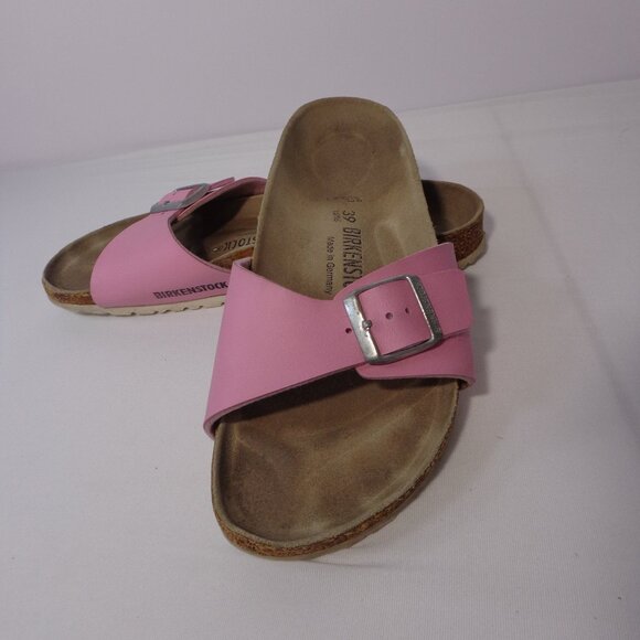 Birkenstock Madrid Big Buckle Pink Slide Sandals Women's Size US 8 EU 39 - Picture 1 of 5